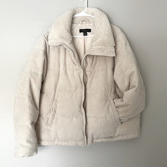 Forever 21 Jackets & Coats Corduroy Puffer Jacket Poshmark